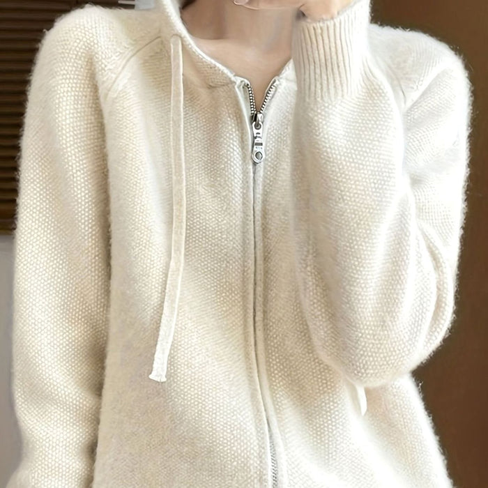 Sandrine - Cardigan Élégant Oversize Zippé
