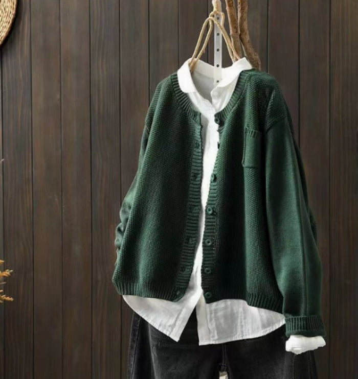 Manon - Cardigan Élégant Oversize Boutonné