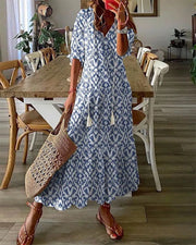 Sabine - Robe Longue Bohème Fluide Femme