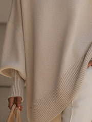 Yasmine – Poncho oversize femme élégant