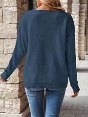 Céline - Pull Flatteur Ajouré Col V