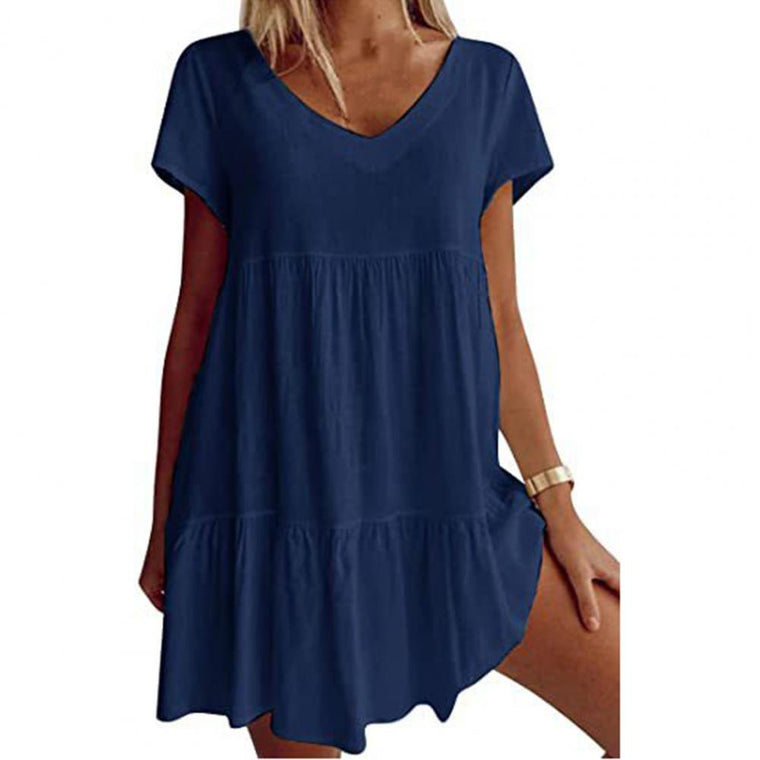 Delphine - Robe Mini d'Été Légère