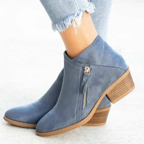 Gabrielle - Bottes Cuir Élégant Confortable Femme