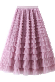 Rosa - Jupe Longue En Tulle - Élégante Et Féminine - Femme