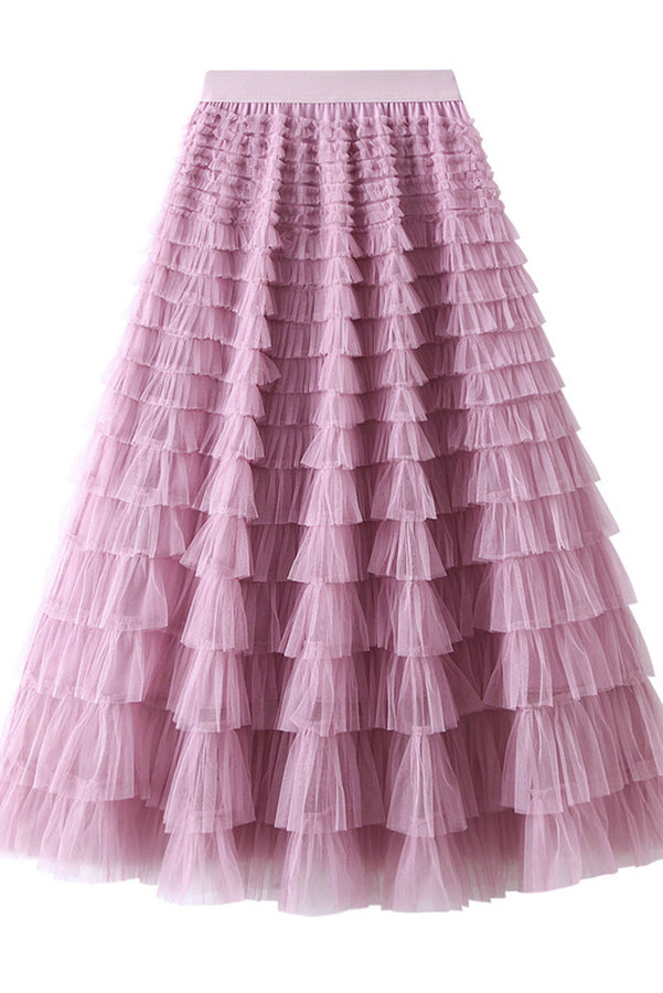 Rosa - Jupe Longue En Tulle - Élégante Et Féminine - Femme