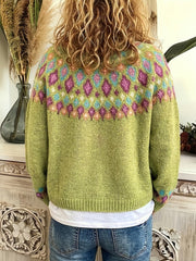 Delphine - Cardigan Féminin Boutonné Brodé