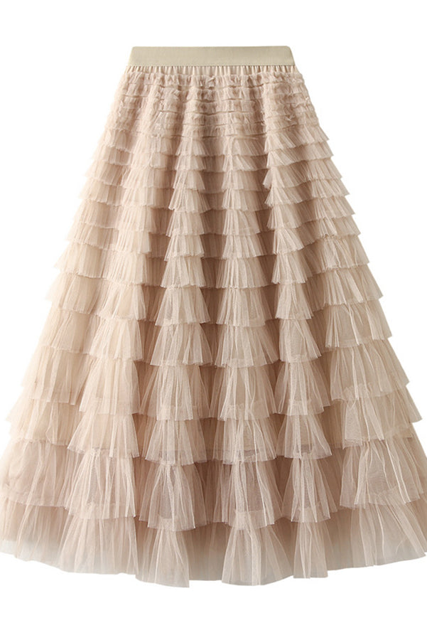 Rosa - Jupe Longue En Tulle - Élégante Et Féminine - Femme