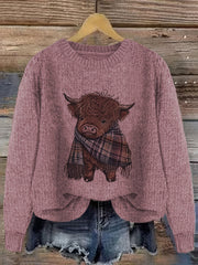 Aurélie - Pull Chic Imprimé Vache