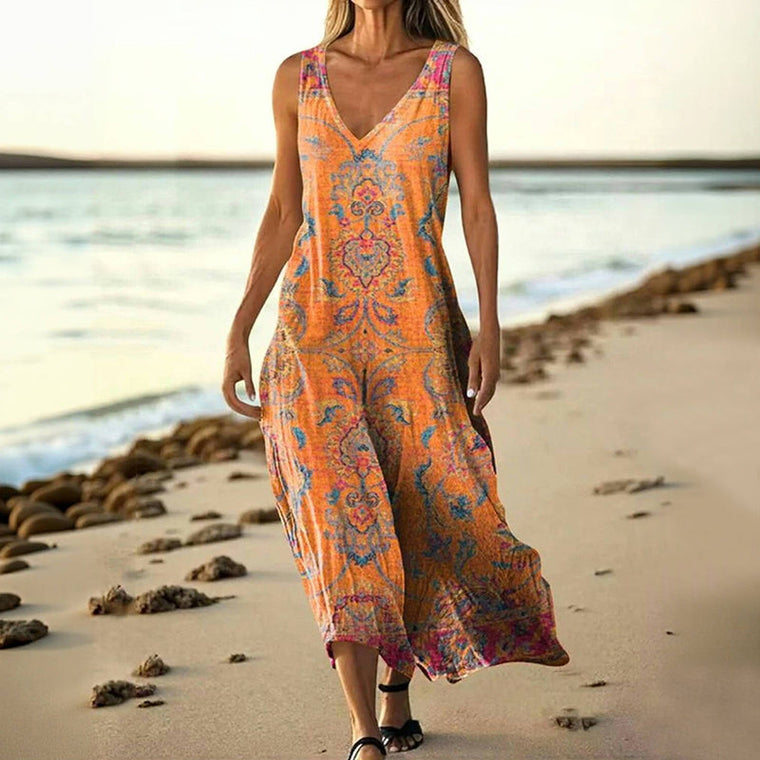 Sylvie - Robe de Plage Femme Bohème Fluide