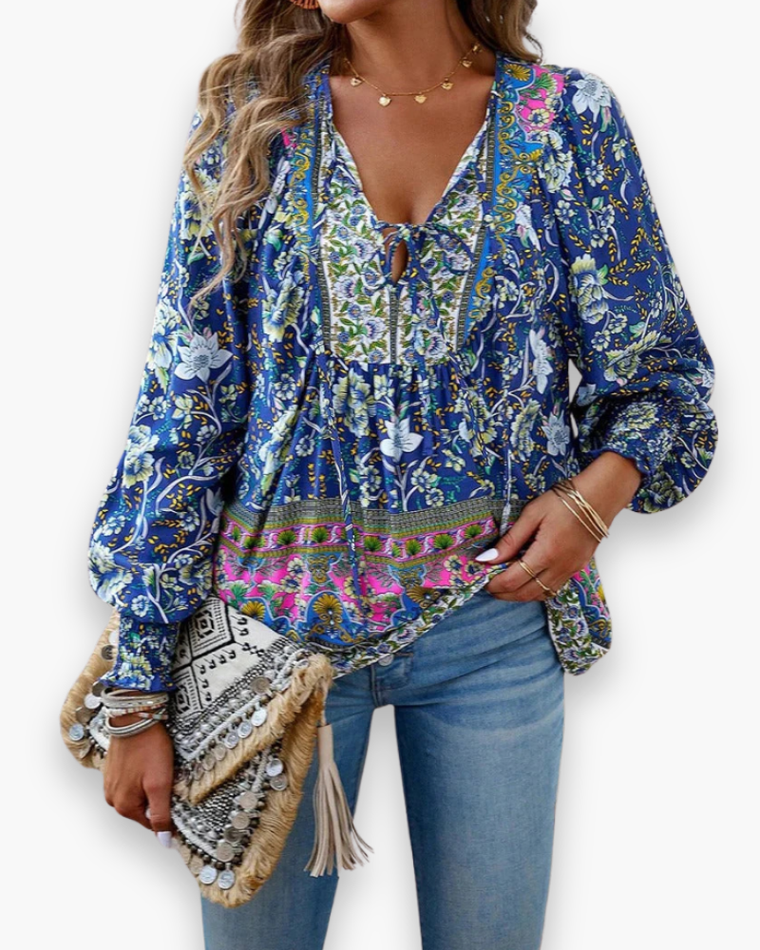 Chemise Ample Imprimée Pour Femme | Été Chic