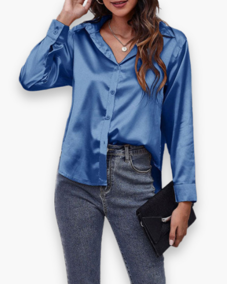 Chemisier Satiné pour Femme | Chic et Fluide
