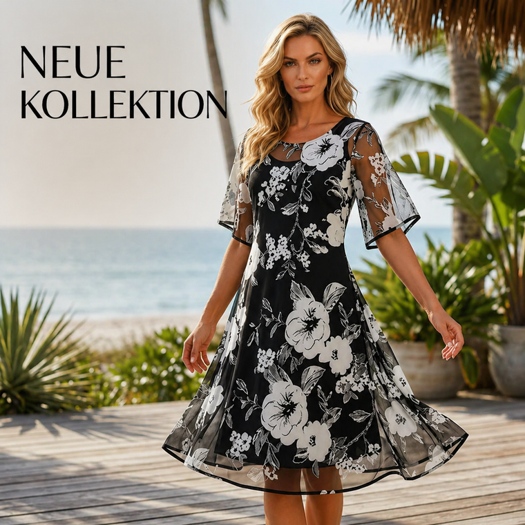 Yolanda - Élégante Robe en Mousseline Fleurie