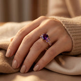 Bague Accent en Or et Améthyste — Doumira