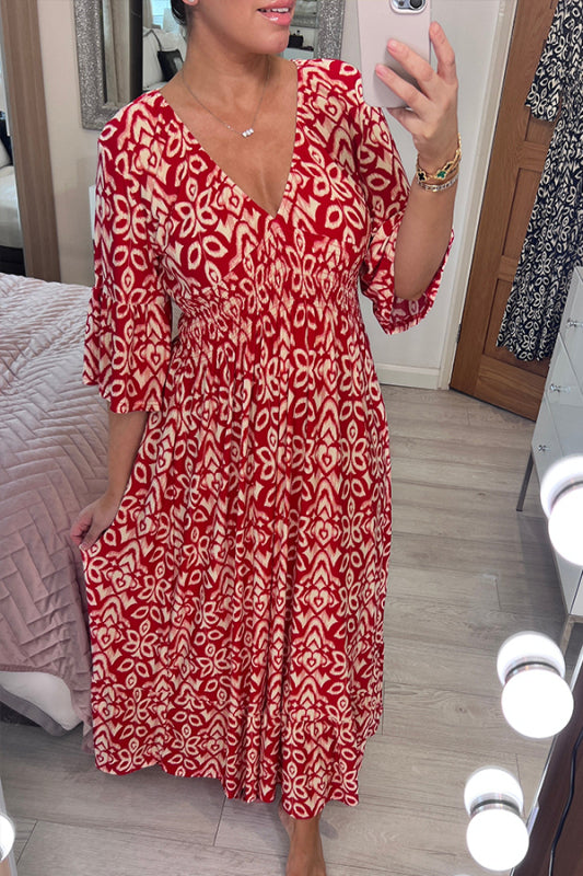 Zénaïde - Robe Maxi Avec Col En V Et Jupe Fluide Pour Une Allure Estivale