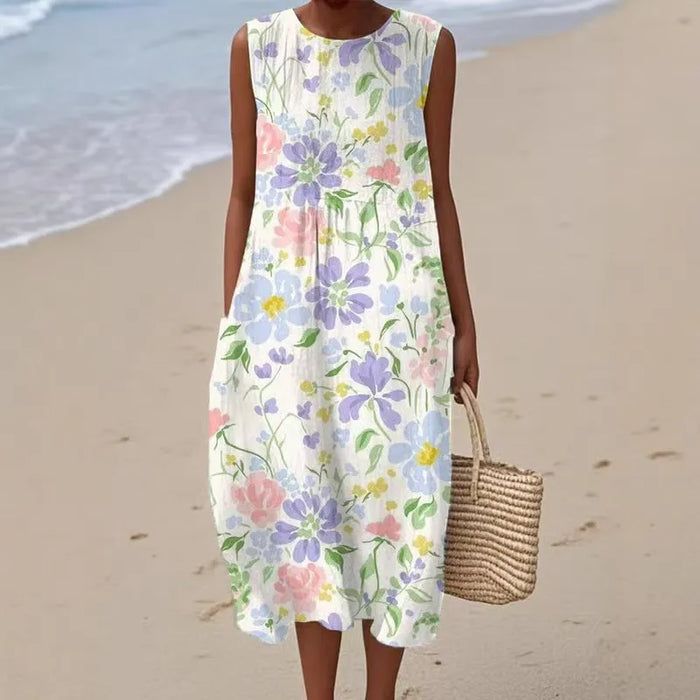 Robe D'Été Femme Sans Manches - Julie
