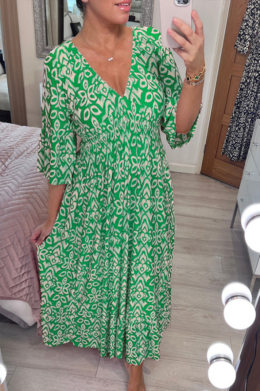 Zénaïde - Robe Maxi Avec Col En V Et Jupe Fluide Pour Une Allure Estivale