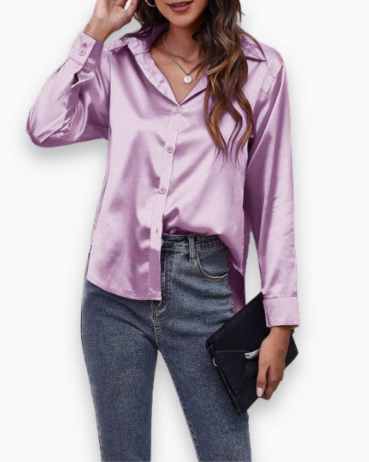 Chemisier Satiné pour Femme | Chic et Fluide