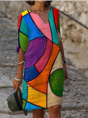Charlotte - Robe Tunique Lin Fleurie Femme