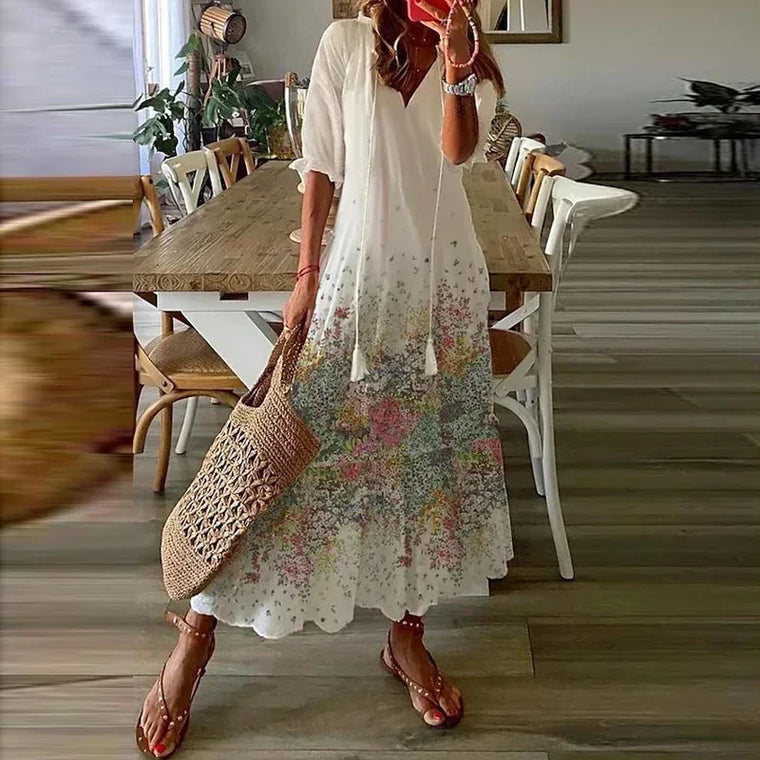 Delphine - Robe Maxi Bohème Femme