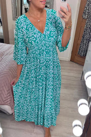 Zénaïde - Robe Maxi Avec Col En V Et Jupe Fluide Pour Une Allure Estivale