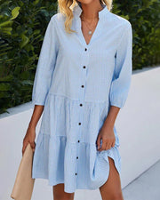 Robe midi femme à carreaux tendance - Emma