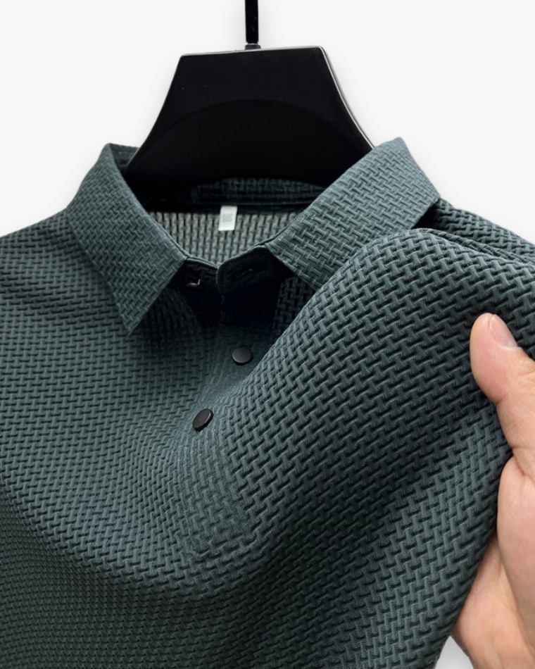 Polo Texturé Chic pour Homme | Élégance Moderne