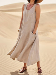 Isaline - Robe En Coton Légère Avec Poches