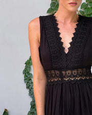 Robe Longue Femme En Dentelle Blanche Bohème - Sylvie