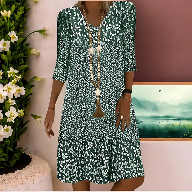 Robe Midi Femme Fleurie Bohème - Fiona
