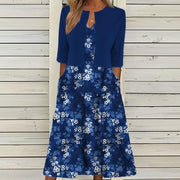 Virginie - Robe Deux Pièces Avec Boléro Fleurie Femme