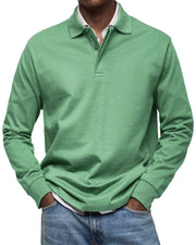 Adrien – Polo homme à manches longues luxe