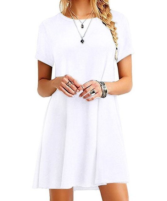 Julie - Robe Basique D'Été Confort
