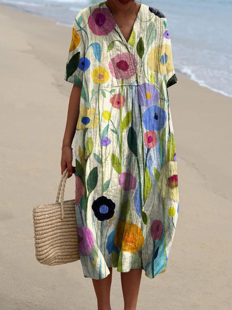 Robe Femme Imprimée Fleurs - Julie