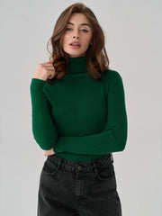 Éléonore - Pull Col Roulé Classique Intemporel Femme
