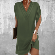 Julie - Robe Courte Femme Col V