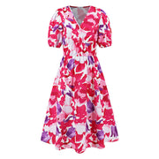 Caroline - Belle Robe d'Été Fleurie