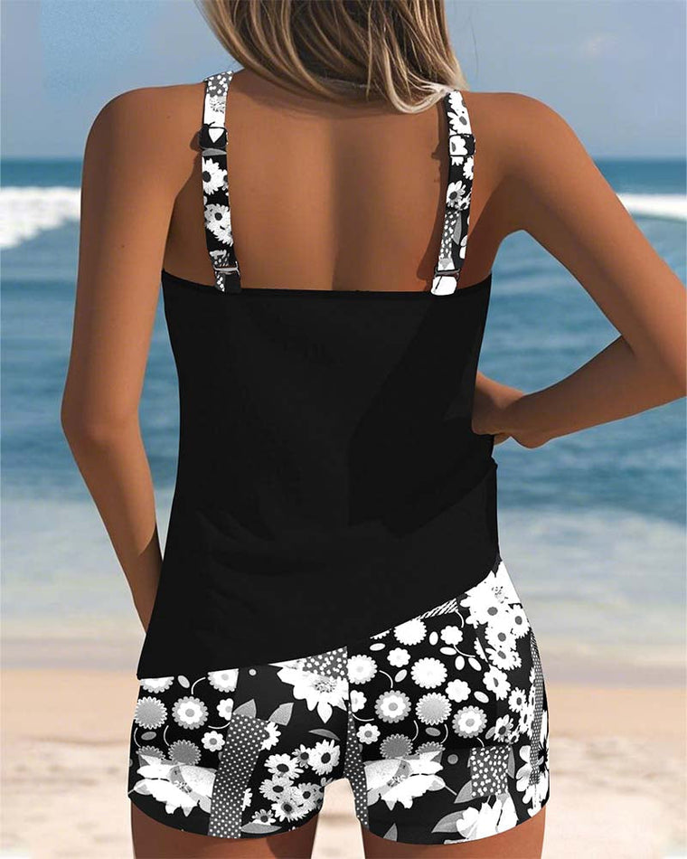 Chloé - Tankini Stylé Short Floral