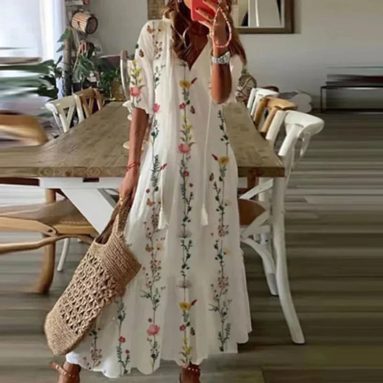 Delphine - Robe Maxi Bohème Femme