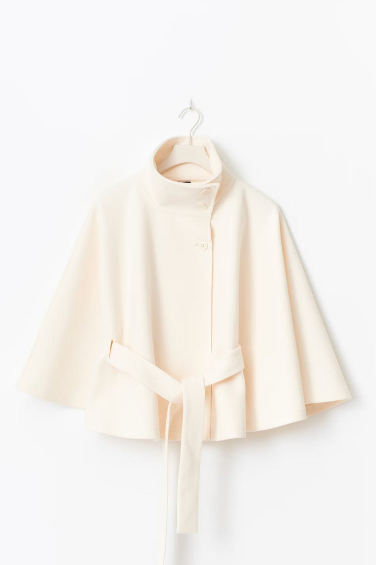 Sofia – Manteau laine femme à col élégant