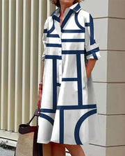 Robe Chic Géométrique pour Femme | légante et Moderne