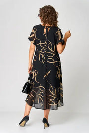Nicole - Robe Mi-Longue Femme Imprimée Grande Taille