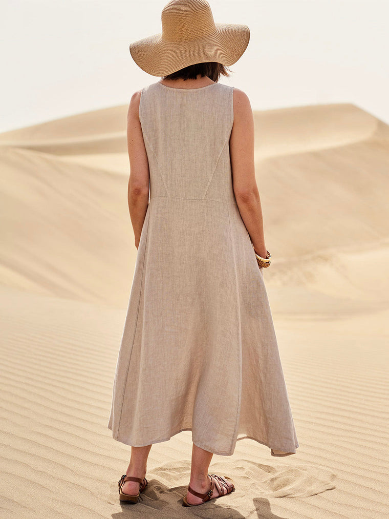 Isaline - Robe En Coton Légère Avec Poches