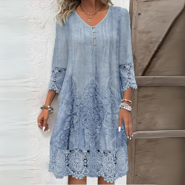 Julie - Robe Dentelle D'Été Chic