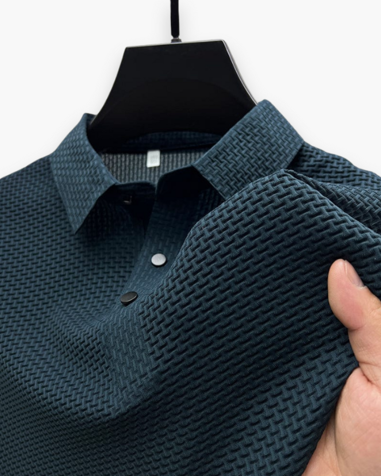 Polo Texturé Chic pour Homme | Élégance Moderne