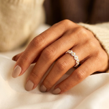 Bague Florale en Argent — Doumira