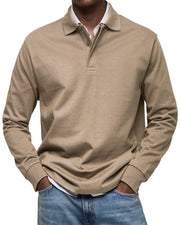 Adrien – Polo homme à manches longues luxe
