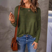Éléonore - Pull Col Rond Décontracté Confort Femme