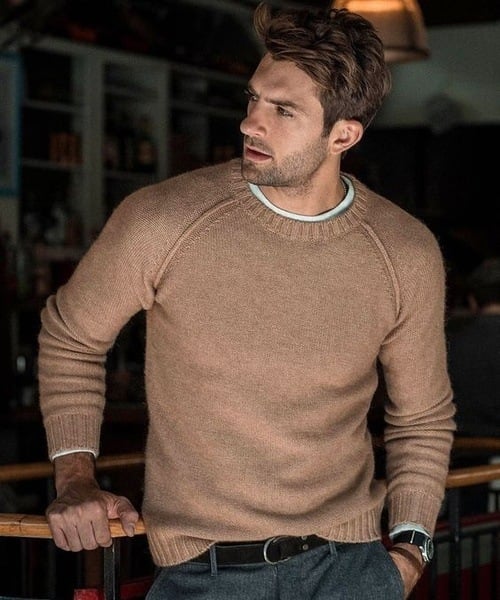 Maxime - Pull Tricot Doux Décontracté Confort Homme