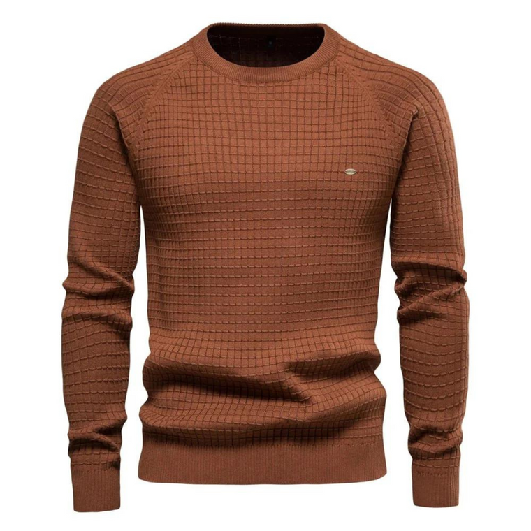 Maxime - Pull Col Rond Classique Coupe Intemporelle Homme