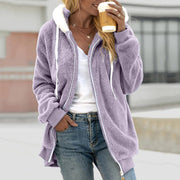 Clara - Veste femme teddy zippée